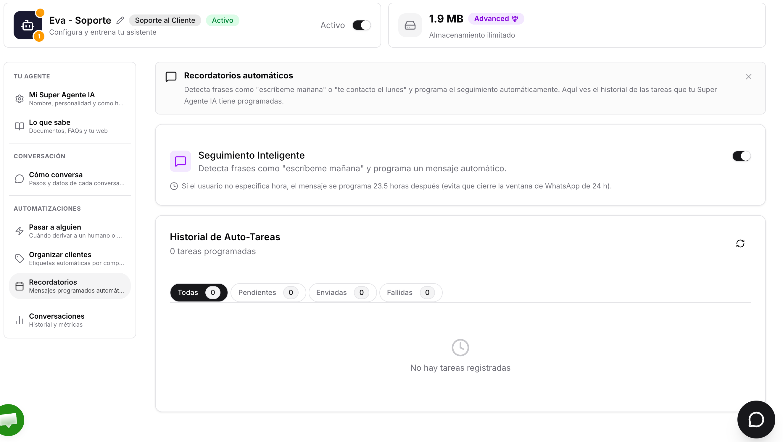 Seguimiento Inteligente